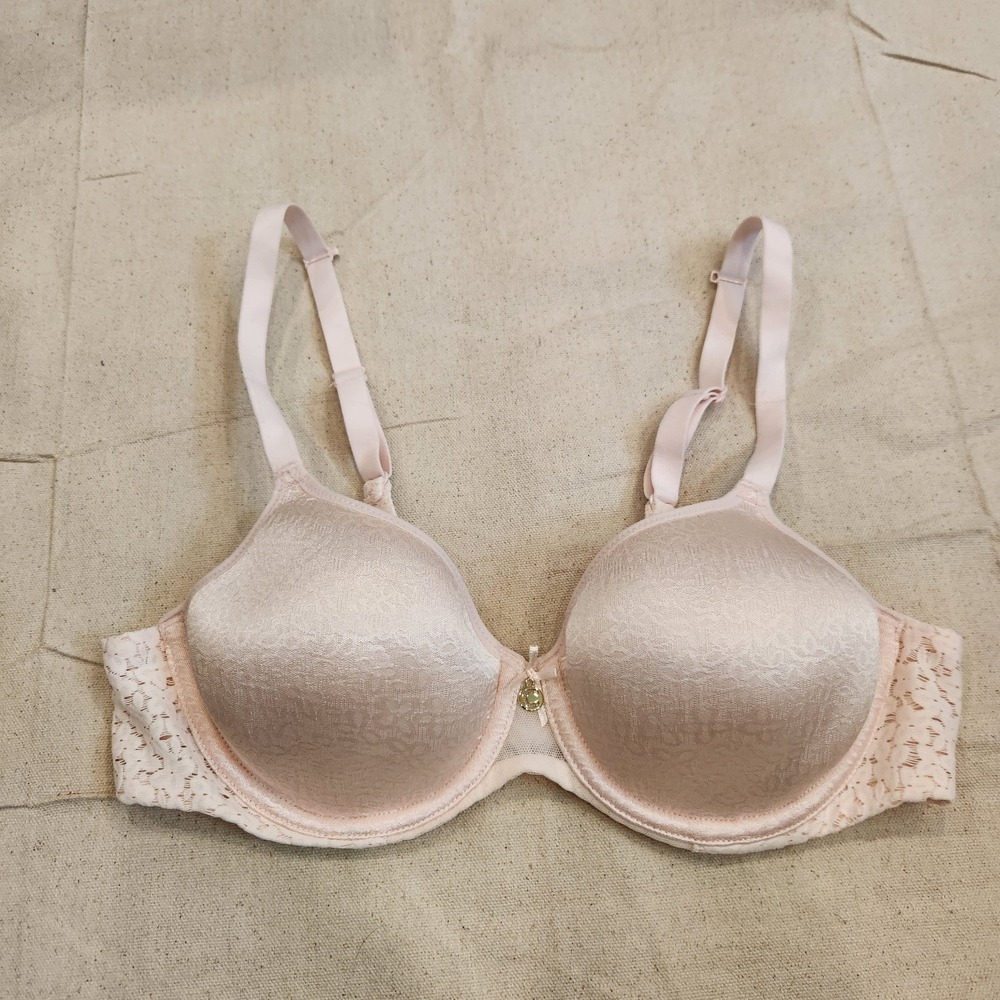 Chantelle 34B Norah Comfort Full Coverage Spacer T-Shirt Bra NWOT 13FN3 Pink